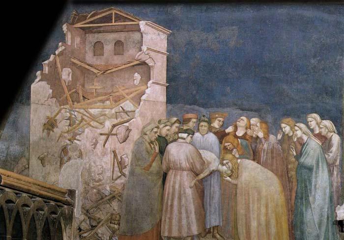 GIOTTO di Bondone The Death of the Boy in Sessa China oil painting art